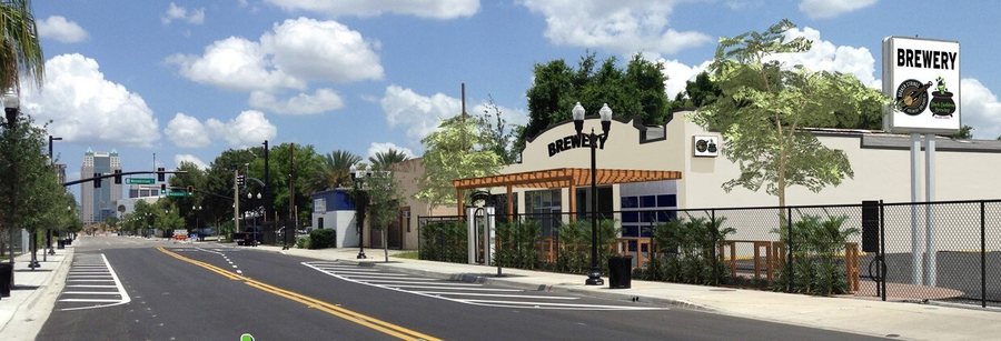 The West Church streetscape running past the venue.