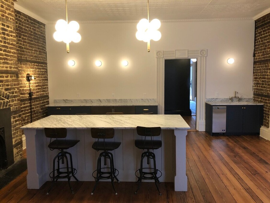 The shared kitchen at the King Street offices.